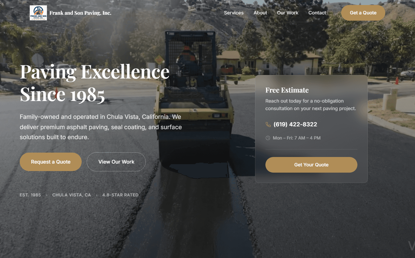 Frank and Son Paving Inc preview