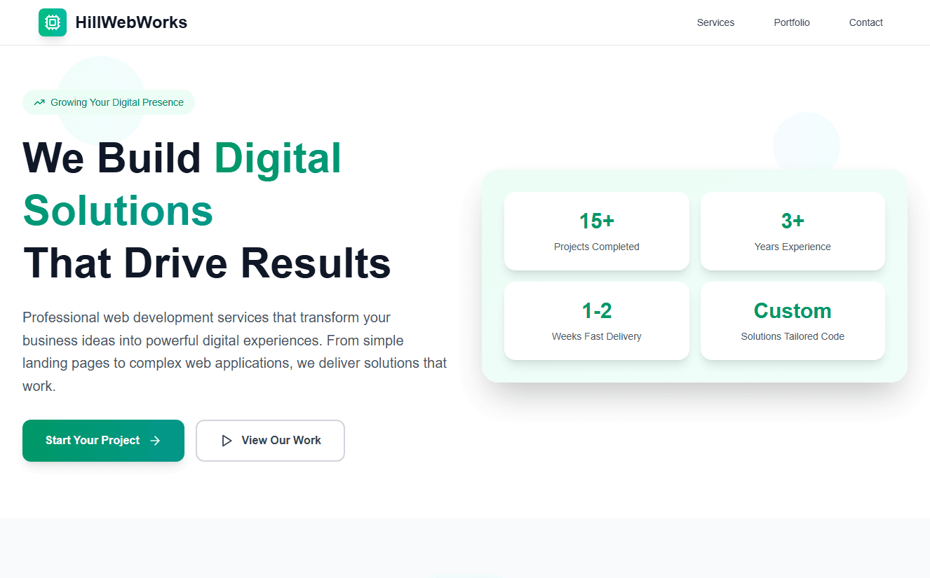 HillWebWorks preview