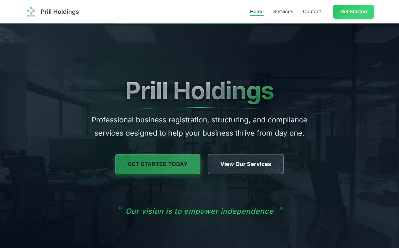 Prill Holdings preview
